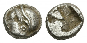IONIA, Phokaia. Circa 521-478 BC. AR Diobol. 1.35g. 8.6m.