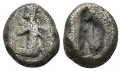 ACHAEMENID EMPIRE. Times of Artaxerxes II to Artaxerxes III circa 375-340 BC. AR Siglos. 5.32g. 15.8m.
