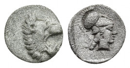 PAMPHYLIA, Side. Circa 370-360 BC. AR Obol. 0.69g. 10.6m.