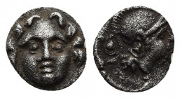 PISIDIA, Selge. Circa 350-300 BC. AR Obol. 0.89g. 10.0m.