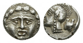 PISIDIA, Selge. Circa 350-300 BC. AR Obol. 0.96g. 9.4m.