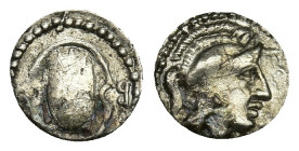 CILICIA, Tarsos. 333-323 BC. AR Obol. 0.46g. 10.4m.