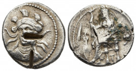 CILICIA, Soloi. Circa 333-323 BC. AR Stater. 10.79g. 24.6m.