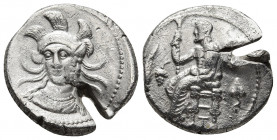 CILICIA, Soloi. Circa 333-323 BC. AR Stater. 10.60g. 24.5m.