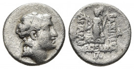 KINGS OF CAPPADOCIA, Ariarathes V 163-131 BC. AR Drachm. 4.0g. 16.8m.