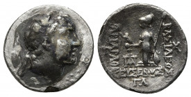 KINGS OF CAPPADOCIA, Ariarathes V 163-133 BC. AR Drachm. 3.82g. 18.6m