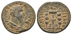 PISIDIA, Antioch. Valerian I 253-260. AE. 4.12g. 21.9m.