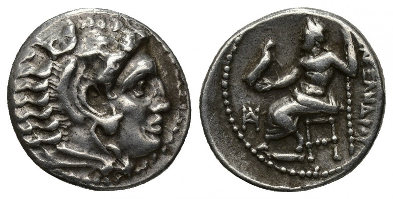 GRECIA ANTIGUA. MACEDONIA. A nombre de Alejandro III. Dracma. Mileto (c. 325-319...