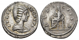 IMPERIO ROMANO. JULIA DOMNA (esposa de Septimio Severo). Denario. Acuñado bajo Septimio Severo. Laodicea ad Mare (196-202). A/ Busto drapeado a der.; ...