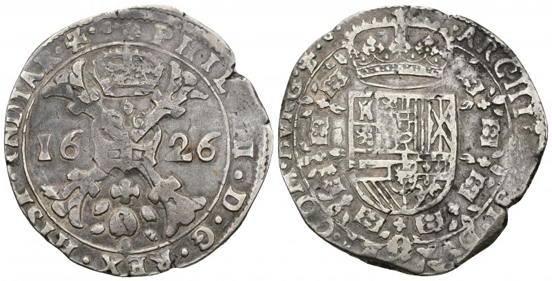 FELIPE IV. Patagón. 1626. Dôle. A/ PHIL IIII D G REX HISP ET INDIAR ZC. R/ ARCHI...