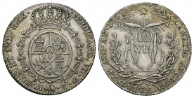 FERNANDO VII. Medalla de proclamación de Madrid. 1808. AR 5,98 g. 26 mm. H-2. MBC+/EBC-.
