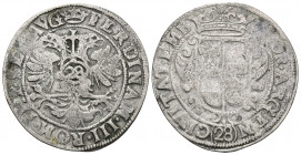 MONEDAS EXTRANJERAS. ESTADOS ALEMANES. Baja Sajonia. A nombre de Fernando III. 28 Stuber (2/3 Gulden). S/F (1624-1637). Emden. AR 19,74 g. 40 mm. KM-1...