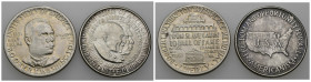 MONEDAS EXTRANJERAS. ESTADOS UNIDOS DE AMÉRICA. Lote de 2 monedas de 1/2 dólar: 1951 (KM-198) y 1952 (KM-200). MBC+/EBC-.