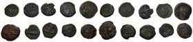 GRECIA ANTIGUA. Lote de 10 bronces de Judea, Palestina y Samaria: Herodes Agripa I (2), Alejandro Jomaeus (2), Antonio Felix, Poncio Pilatos y Alejand...