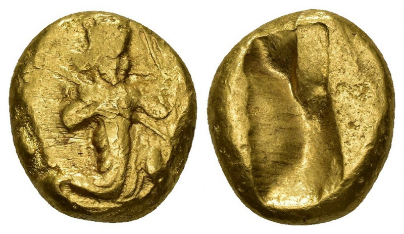 GRECIA ANTIGUA. PERSIA. Dárico (ss. V-IV a.C.). A/ Rey persa o héroe arrodillado...