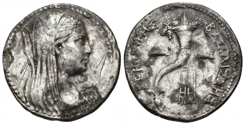 GRECIA ANTIGUA. EGIPTO. Ptolomeo III. Pentadracma (246-221 a.C.). A/ Cabeza de B...