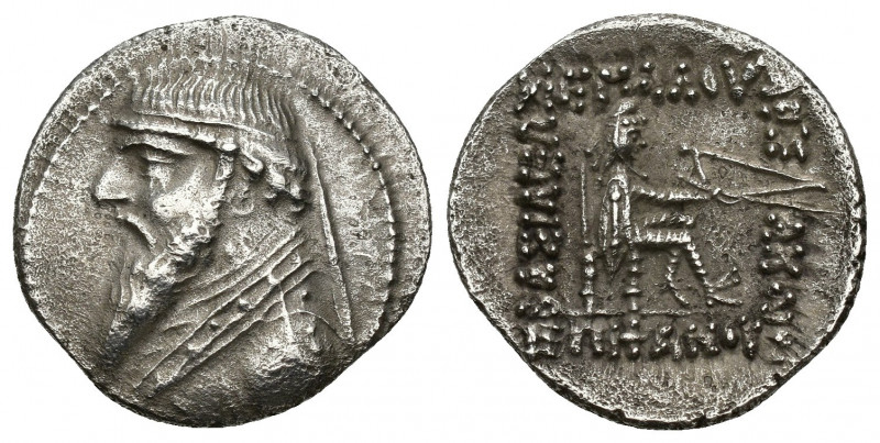 GRECIA ANTIGUA. REYES DE PARTIA. Mitrídates II (121-91 a.C.). Dracma. Ecbatana. ...