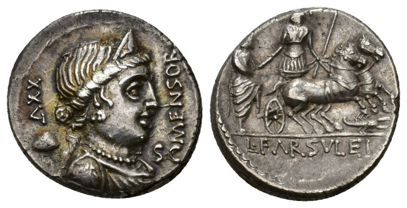 REPÚBLICA ROMANA. FARSULEIA. L. Farsuleius Mensor. Denario. Roma (75 a.C.). A/ B...