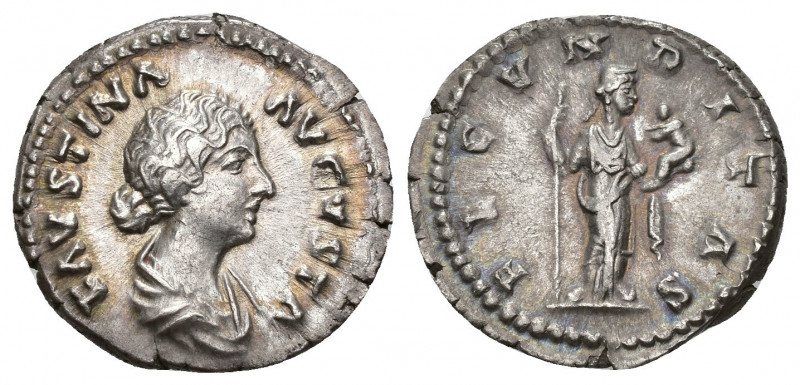 IMPERIO ROMANO. FAUSTINA LA MENOR (bajo Marco Aurelio). Denario. Roma (161-176)....