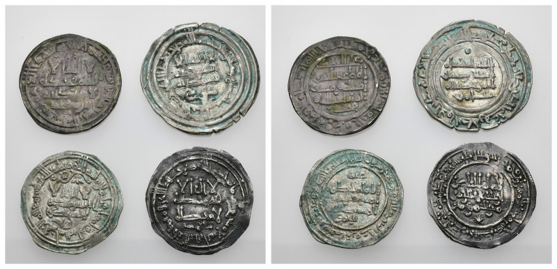 ACUÑACIONES HISPANO-ÁRABES. CALIFATO. Lote de 4 dírhams de Madinat al-Zahra (339...
