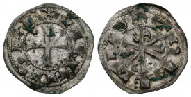 REINOS DE CASTILLA Y LEÓN. ALFONSO VI. Dinero. Toledo. VE 1 g. 20,7 mm. III-5.5. BMM-3.1. Imperatrix A6:10.13. Oxidaciones. MBC+/EBC-.