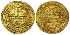 REINOS DE CASTILLA Y LEÓN. ALFONSO VIII. Morabetino. Toledo 1226 S. AV 3,86 g. V-2026. III-153.4. Imperatrix A8:23.7, mismo ejemplar. EBC+.