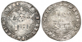 REINOS DE CASTILLA Y LEÓN. ENRIQUE IV. Real (post. 1471). Burgos. Marca de ceca poco visible. AR 3,26 g. 26,54 mm. III-708.2. MOMECA-79.A3. Imperatrix...