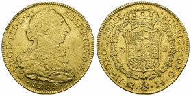 CARLOS III. 8 escudos. 1783. Nuevo Reino. JJ. AU 26,96 g. 37,8 mm. VI-1694. MBC/MBC+.