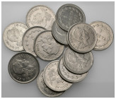 GUERRA CIVIL. Lote de 13 monedas de 1 peseta 1937. Gobierno de Euzkadi. EBC-/EBC.