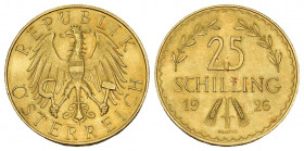 MONEDAS EXTRANJERAS. AUSTRIA. 25 chelines. 1926. AU 5,9 g. 20,9 mm. KM-2841. B.O. SC.