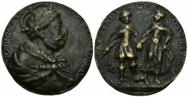 MONEDAS EXTRANJERAS. POLONIA. Medalla. Juan III Sobieski (1674-1696), rey de Polonia y gran duque de Lituania. Paz entre Rusia y Polonia (1686). A/ Bu...
