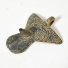 ROMA. Imperio Romano. Amuleto fálico con anilla (ss. I-II d.C.). Bronce. Longitud 5 cm.
