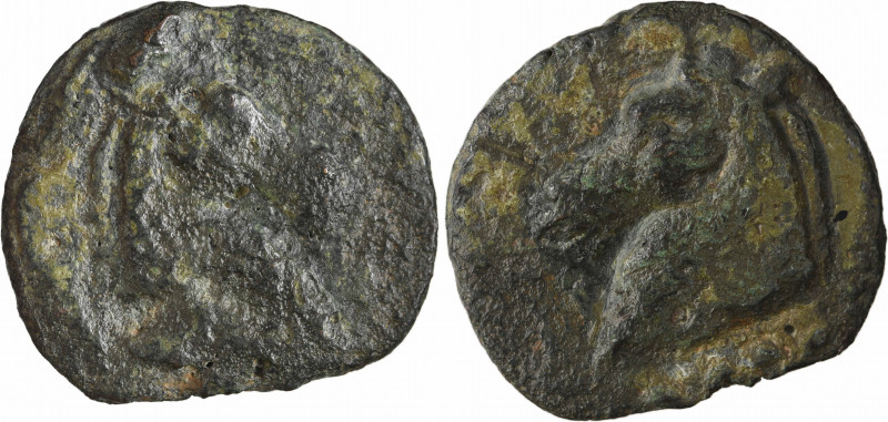 République romaine, triens (aes grave) à la tête de cheval, c.280-269 av. J.-C
...