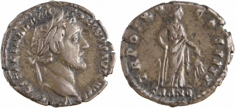Antonin le Pieux, denier, Rome, 150-151
A/IMP CAES T AEL HADR AN-TONINVS AVG PI...