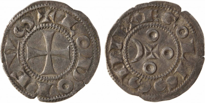Angoulême (comté d'), denier immobilisé, XIIe-XIIIe siècles
A/+ LODOICVS, S cou...