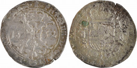 Tournai (seigneurie de), Philippe IV, patagon, 1632 Tournai
A/(atelier) .PHIL. IIII. D. G. HISP. ET. INDIAR. REX.
Briquet couronné posé sur deux bât...
