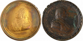 Louis XVIII, cliché uniface sous verre, par Gayrard, s.d
A/LOUIS XVIII ROI DE FRANCE ET DE NAVARRE
Buste de Louis XVIII tête nue à gauche, en unifor...