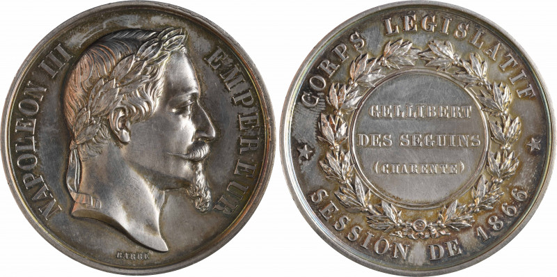 Second Empire, Corps législatif de 1866, Gellibert des Seguins (Charente), 1866 ...
