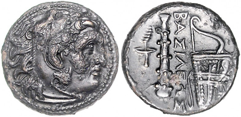 GRIECHENLAND, MAKEDONIEN. Alexander III. der Große, 336-323 v.Chr., AE 19. Kopf ...
