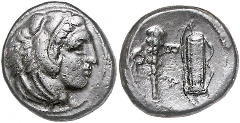 GRIECHENLAND, MAKEDONIEN. Alexander III. der Große, 336-323 v.Chr., AE 18. Kopf ...