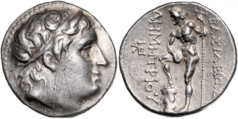 GRIECHENLAND, MAKEDONIEN. Demetrios Poliorketes, 294-288 v.Chr., AR Tetradrachme...