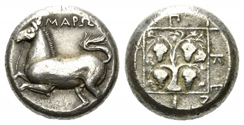 GRIECHENLAND, THRAKIEN / Stadt Maroneia, AR Stater (400-350 v.Chr.). Pferd l., o...