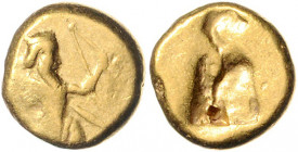 PERSIEN, Früher, guter Stil, 546-450 v.Chr., AV Dareike (Stater) (Zeit des Xerxes I. und Artaxerxes I. 486-450 v.Chr.). Kniender König mit Speer und B...