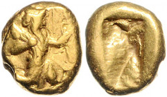 PERSIEN, Früher, guter Stil, 546-450 v.Chr., AV Dareike (Stater) (Zeit des Xerxes I. und Artaxerxes I. 486-450 v.Chr.). Kniender König mit Speer und B...