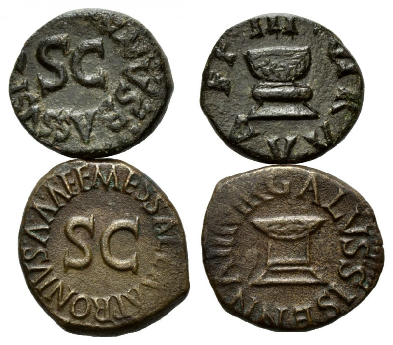 RÖMISCHES REICH, Augustus, 27 v.-14 n.Chr., AE Quadrans (5 v.Chr), Rom. MESSALLA...