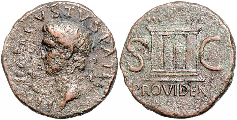 RÖMISCHES REICH, Augustus, 27 v.-14 n.Chr., posthum unter Tiberius, 14-37, AE Du...