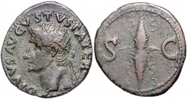 RÖMISCHES REICH, Augustus, 27 v.-14 n.Chr., posthum unter Tiberius, 14-37, AE Dupondius, Rom. Kopf mit Strahlenkrone l. Rs.Blitz zwischen SC. 9,88g.
...