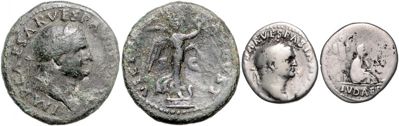 RÖMISCHES REICH, Vespasian, 69-79, AR Denar (69-71), Rom. Belorb. Büste r., [IMP...