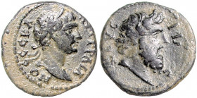RÖMISCHES REICH, Trajan, 98-117, AE 17, Mysien, Stadt Pergamon. Belorb. Büste r., AVT TPAIANOC CEBA. Rs.Zeus Philios Büste r., ZEVC PHIL[IO]C. 2,44g....