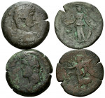 RÖMISCHES REICH, Hadrian, 117-138, AE Drachme Jahr 14 =129/130, Ägypten, Stadt Alexandria. Belorb. Büste r. Rs.Athena mit kleiner Nike und Schild l. s...